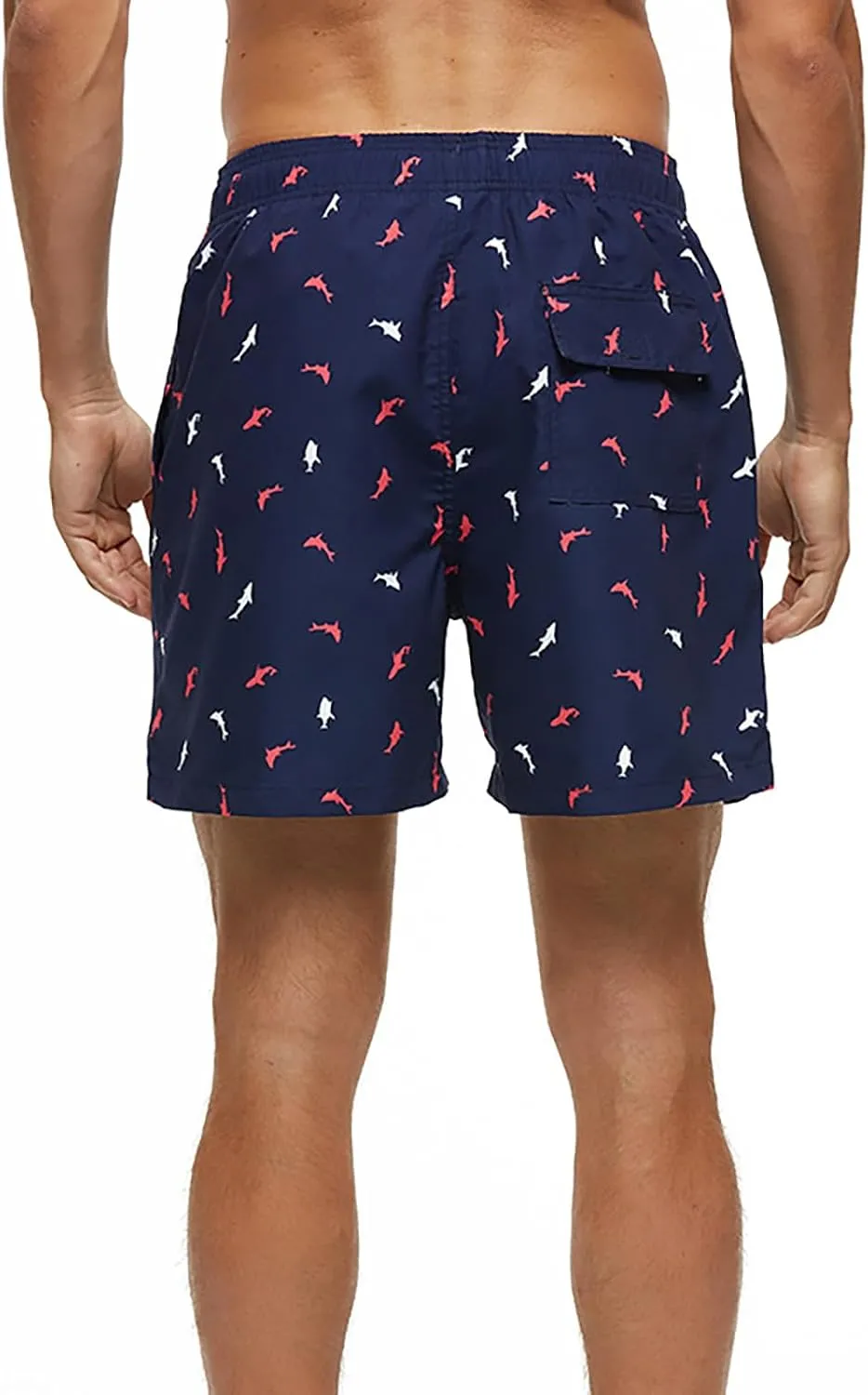 Male Swimsuit Casual Breathable Mesh Printed Beach Shorts Beach Pants Pants Shorts for Men Elastic Waist Short 12
