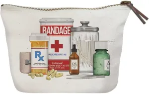 Mary-Lake Thompson Medicine Bottles Canvas Zipper Pouch