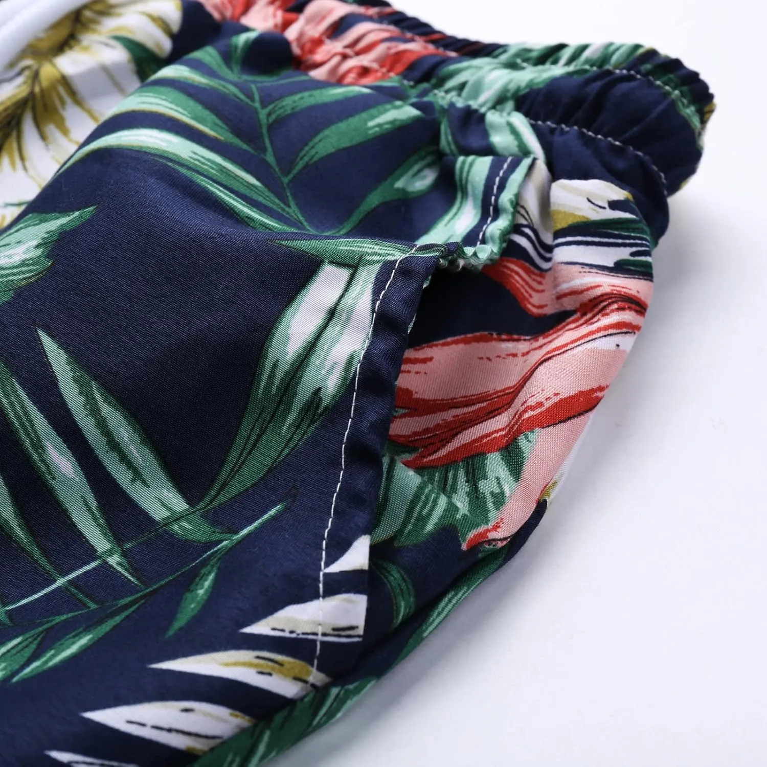 Matching Vacation Outfits for Family Loose Short Printed Floral Beach Casual Pants Shorts Power Shorts Mens Swim