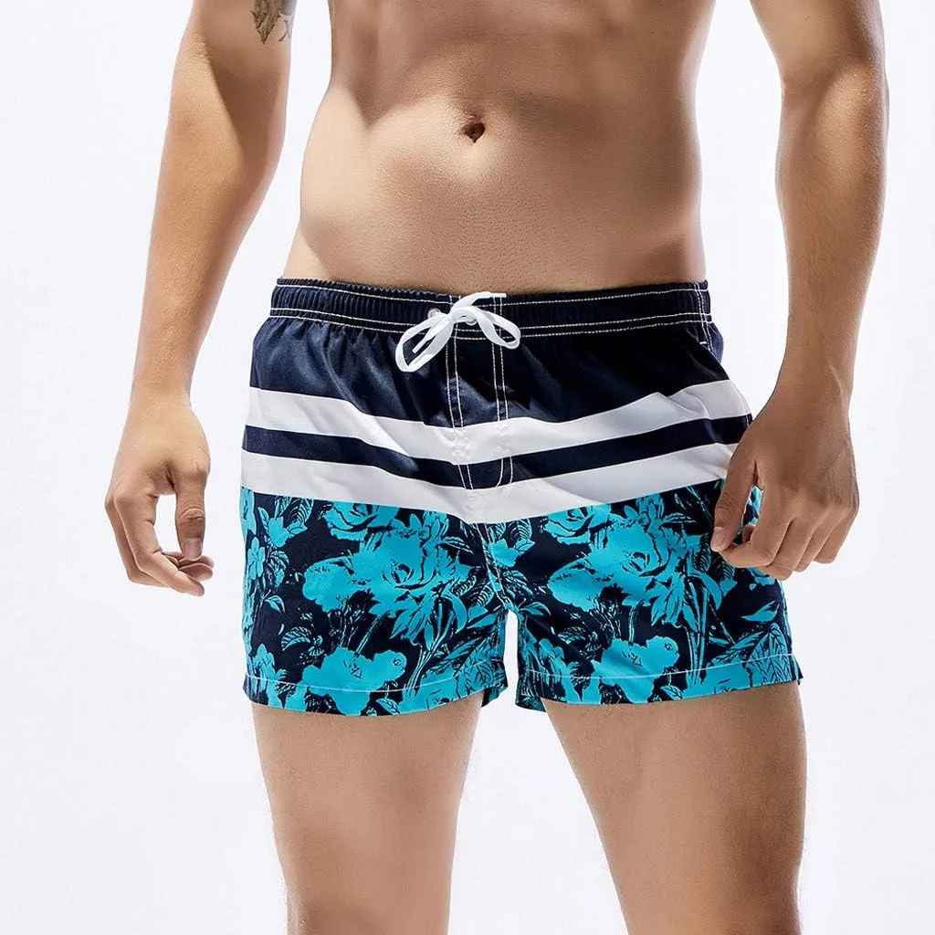 Men 'S Drawstring Elastic Waist Shorts Plus Size Five Quick Drying Beach Pants Shorts Shorts for Men Mens Shorts