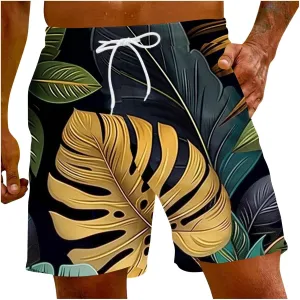 Men 'S Drawstring Elastic Waist Shorts Plus Size Five Quick Drying Beach Pants Shorts Shorts for Men Mens Shorts