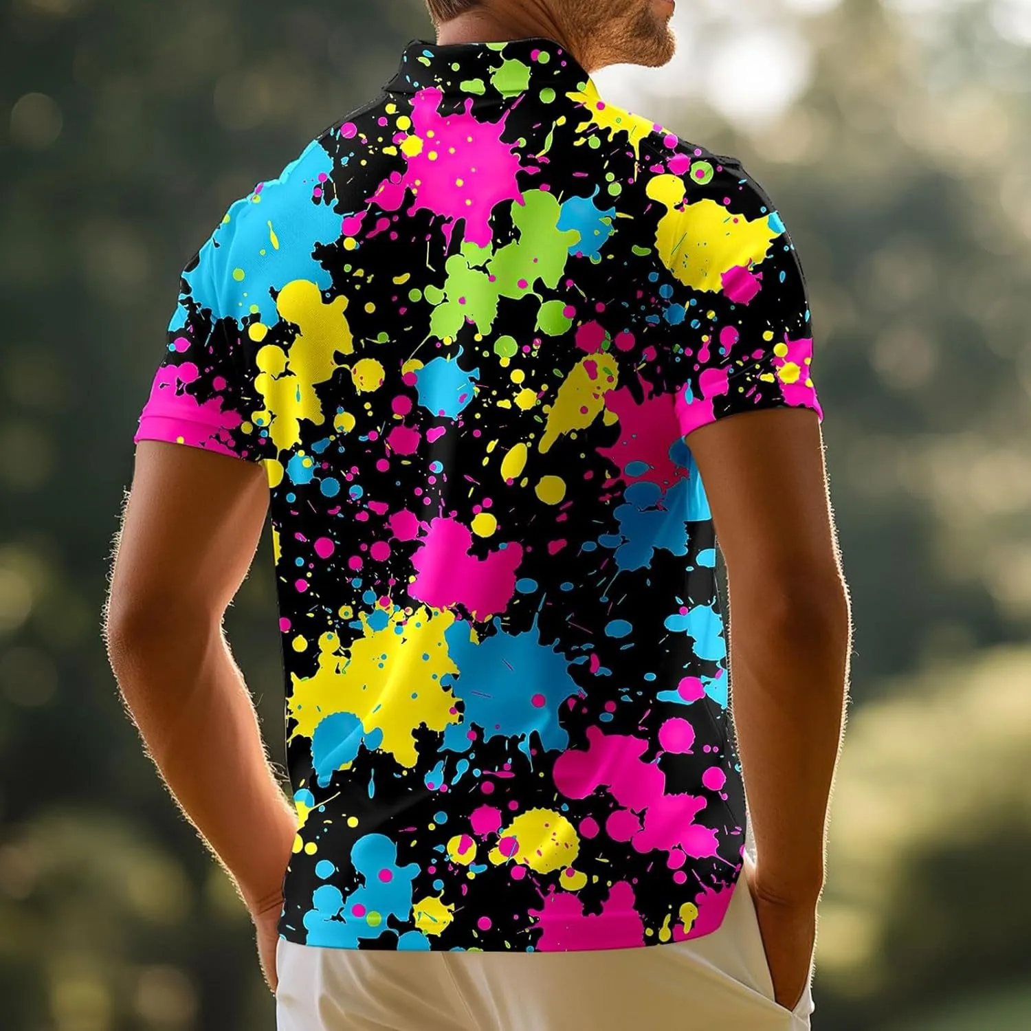 Men's Casual Short Sleeve Polo Shirts 2025 Fashion Designed Regular Fit Pique Golf T Shirt Summer Tropical Beach Tops