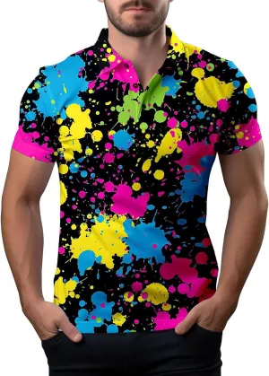 Men's Casual Short Sleeve Polo Shirts 2025 Fashion Designed Regular Fit Pique Golf T Shirt Summer Tropical Beach Tops