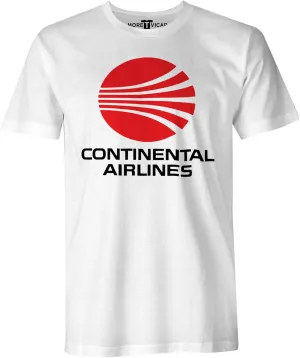 Men's Continental Airlines - Retro Airliner Logo T Shirt