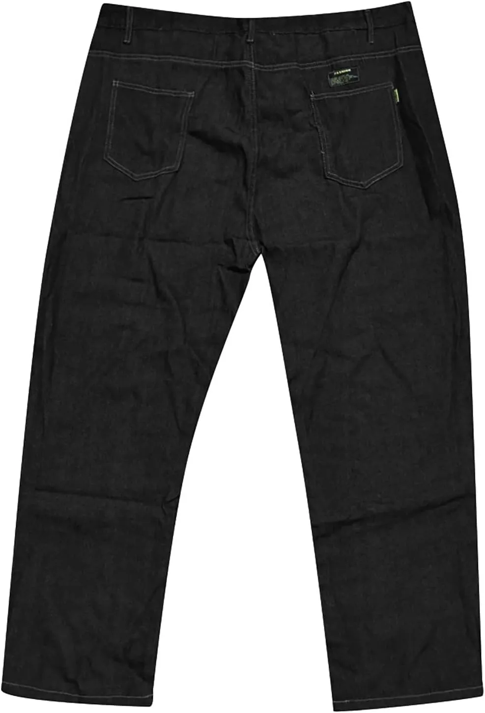 Men's Jeans Loose Casual Sports Solid Straight Leg Jeans Elasticated Waist Athletic Fit Denim Pants with Pockets 2024