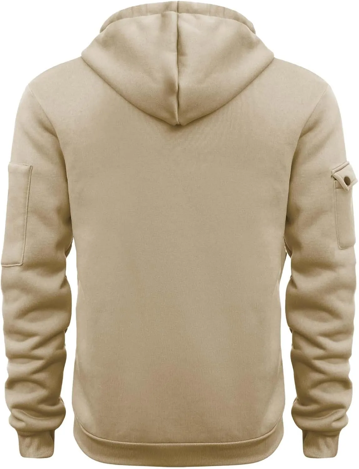 Mens Sports Casual Full Zipper Long Sleeved Hooded Hooded Sweater Zipper Closure Hoodie Slim Fit Fleece Sweatshirt