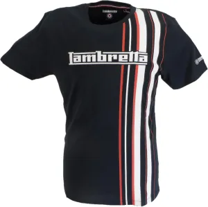 Men's Striped Logo Crew Neck T-Shirt