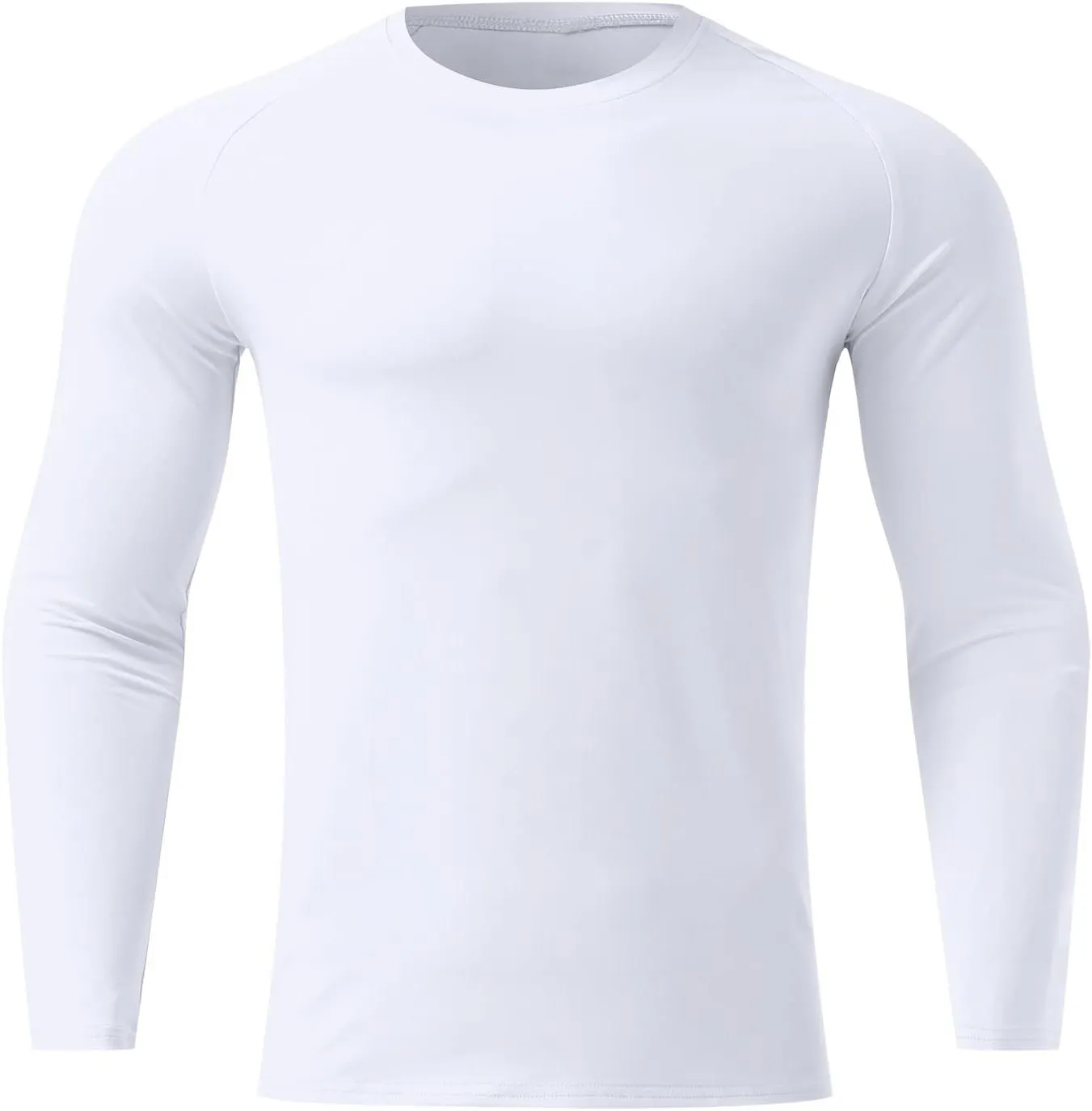 Mens Swim Shirt Long Sleeve Protection Compression Fit T Shirt Summer Beach Big and Tall Fashion Athletic Running Shirts