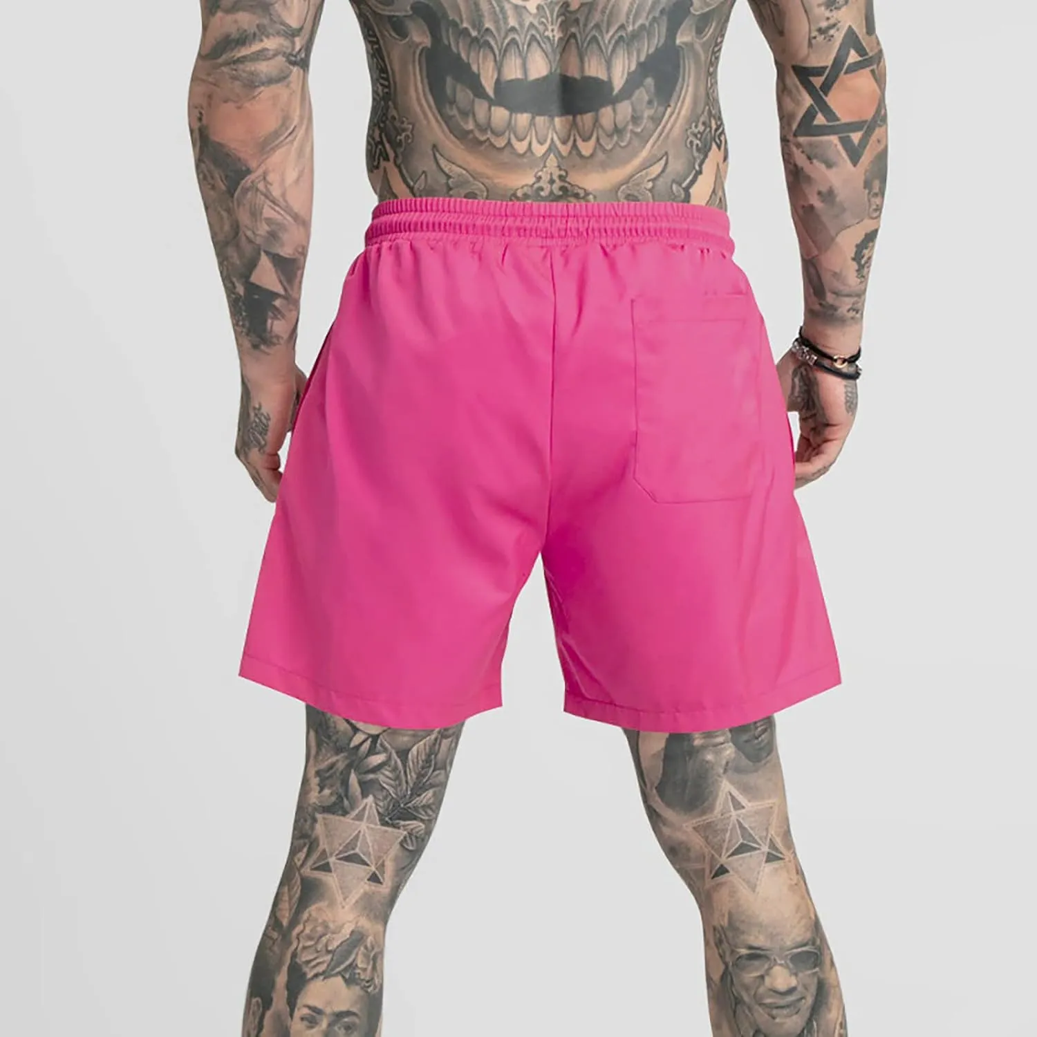Men's Swim Trunks Quick Dry Shorts Summer Black Elastic Waist Casual Board Beach Vacation Outfits Swimwear Bathing