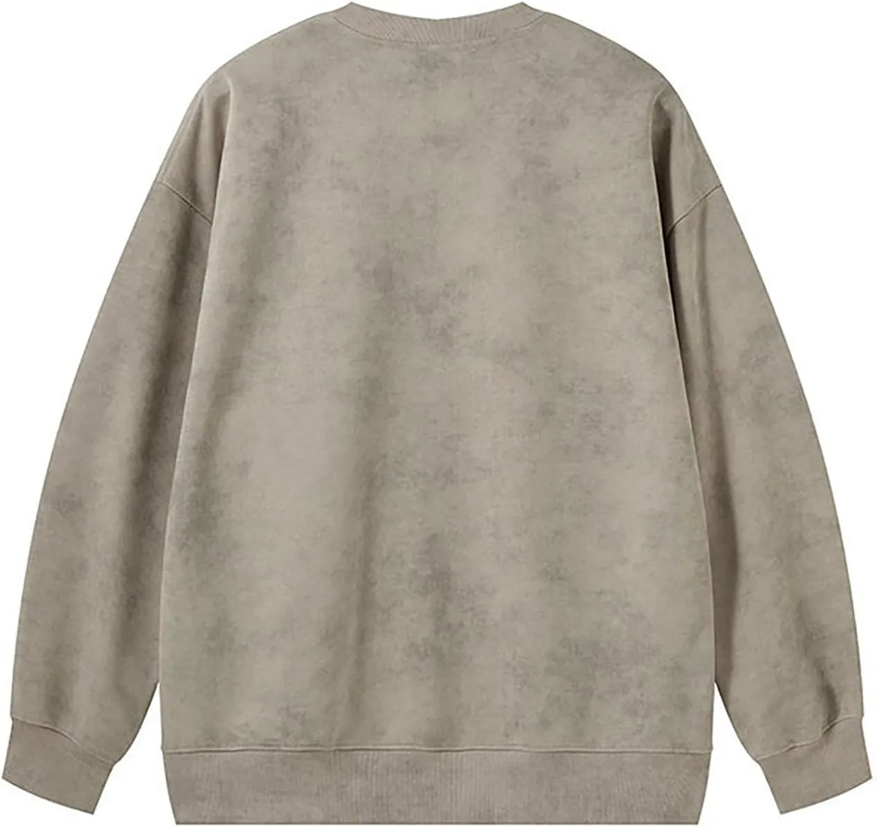 Mens Tie Dye Crew Neck Sweatshirt Wash Long Sleeve Casual Stylish Pullover Streetwear Loose Gym Workout Sweatshirt