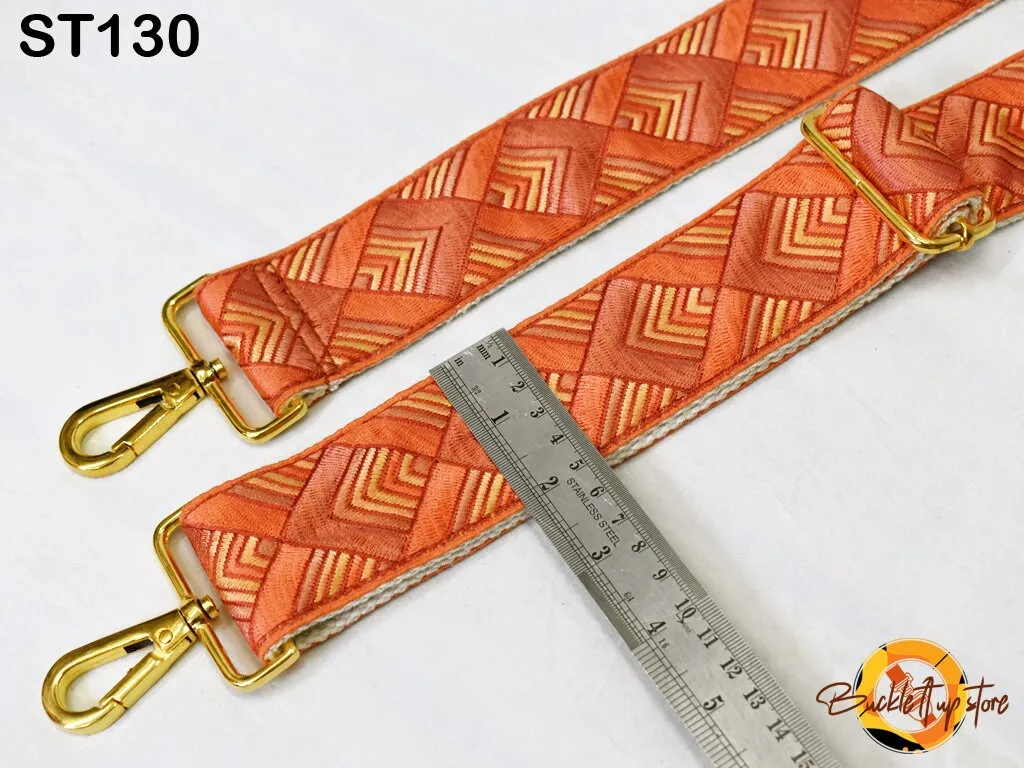 Messenger Crossbody Strap Canvas Sling Bag Purse Strap Custom Embroidery  Strap Handbag Embroidered Replacement Strap Boho Guitar Strap Gift