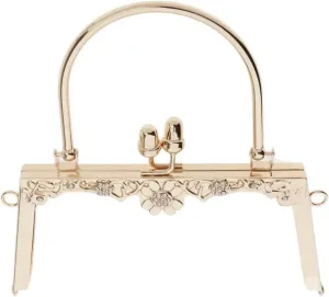 Metal Purse Frame,Retro Arch Kiss Lock Clasp Frame Metal Frame Purse Bag Making DIY Craft Supplies Metal Purse Frame for Clutch Bag Handbag Accessories(Gold)
