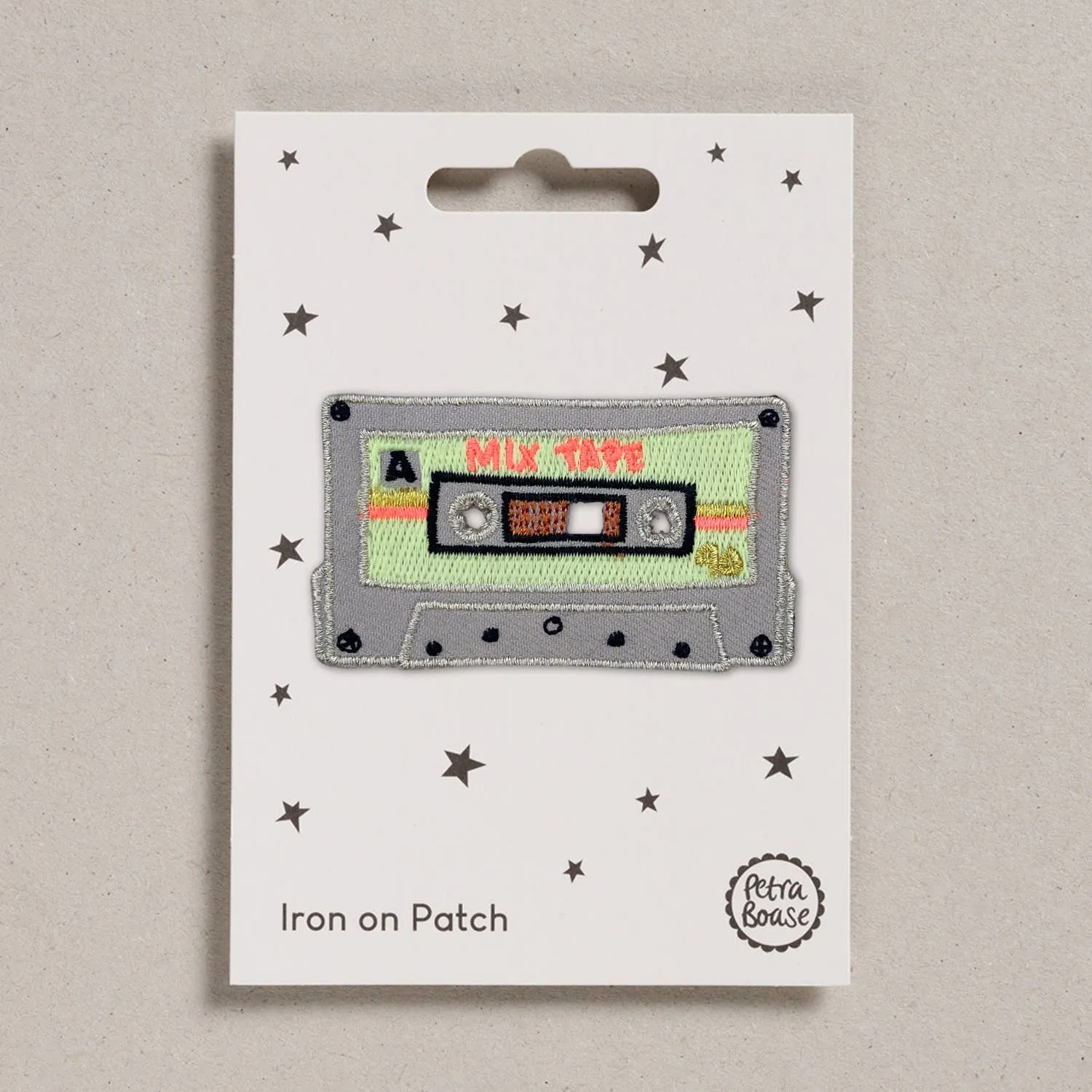 Mix Tape Iron on Patch