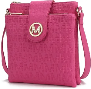 MKF Collection Crossbody Bags for women, Signature Crossover bag Adjustable strap Messenger Cross body handbag Purse