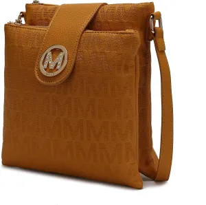 MKF Collection Crossbody Bags for women, Signature Crossover bag Adjustable strap Messenger Cross body handbag Purse