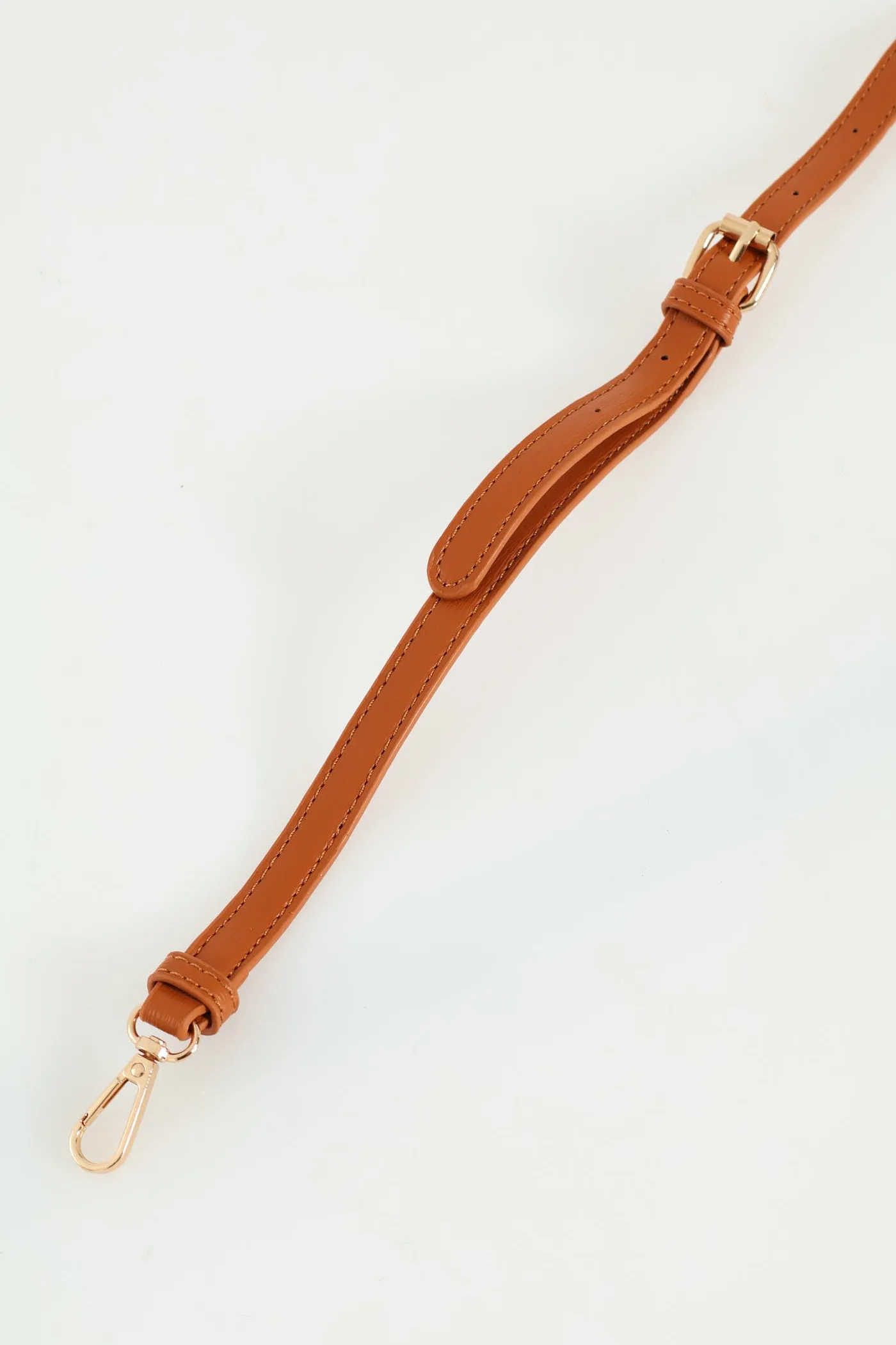 Multi Compartment Tote With Buckle Detail - Tan