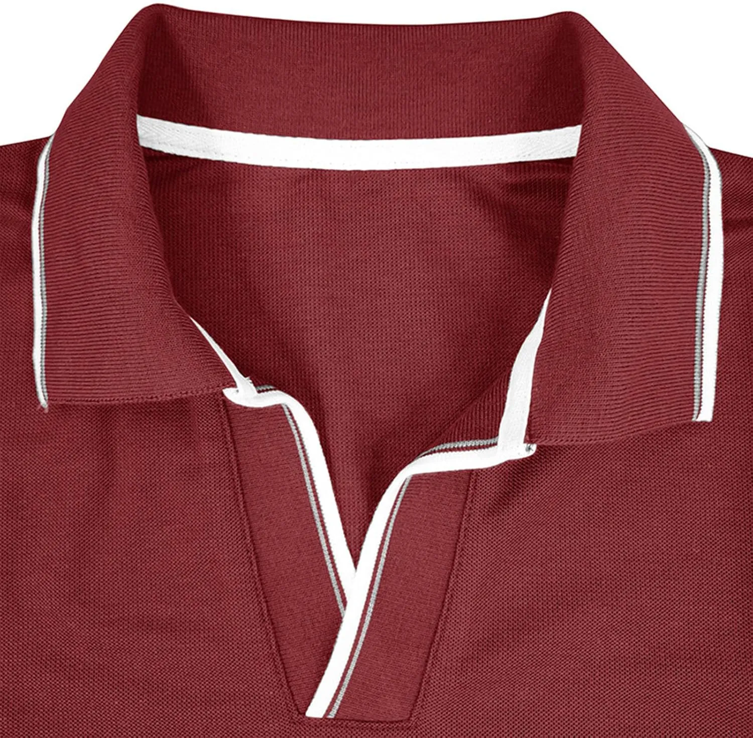 Muscularfit Long Sleeve Shirts for Men 2023 Fashion Solid Button Down Polo Shirts Casual Formal Work Collar Pullover T Shirt