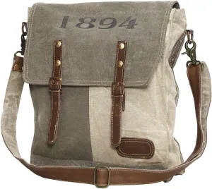 Myra Bags 1894 Upcycled Canvas Messenger Bag M-0861