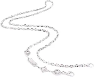 Naimo Rhinestone Bag Chain Extender Purse Strap Crystal Handbag Chains Shoulder Crossbody Bag Replacement Metal Chain Bag Accessories