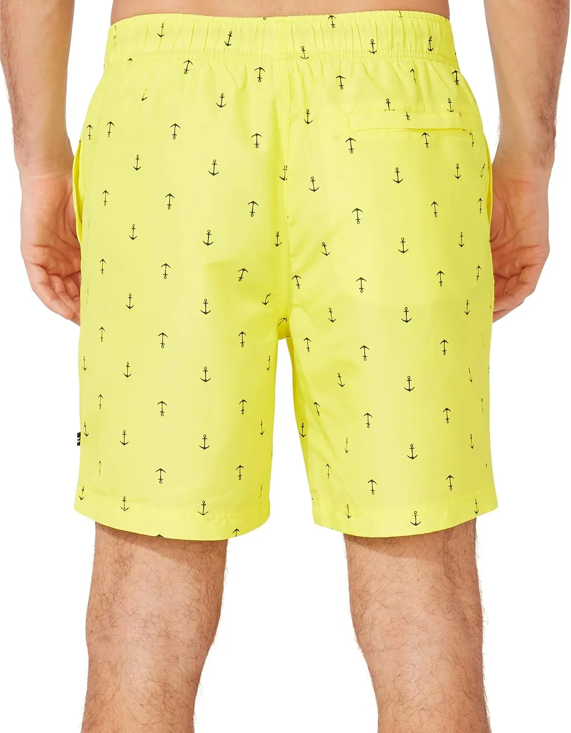 Nautica Men's Standard Quick Dry All Over Classic Anchor Print Swim Trunk