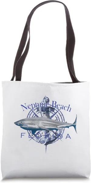 Neptune Beach Florida Nautical Sailing Boating Tote Bag