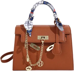 New minimalist fashion handbag Messenger bag lock platinum bag