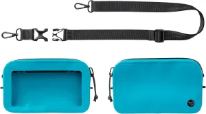 Nite Ize RunOff Waterproof Hip Pack - Beach & Hiking Essential - Bag for Phone & Travel Essentials - Crossbody Beach Tote & Travel Pouch with IP67 Rating - Blue