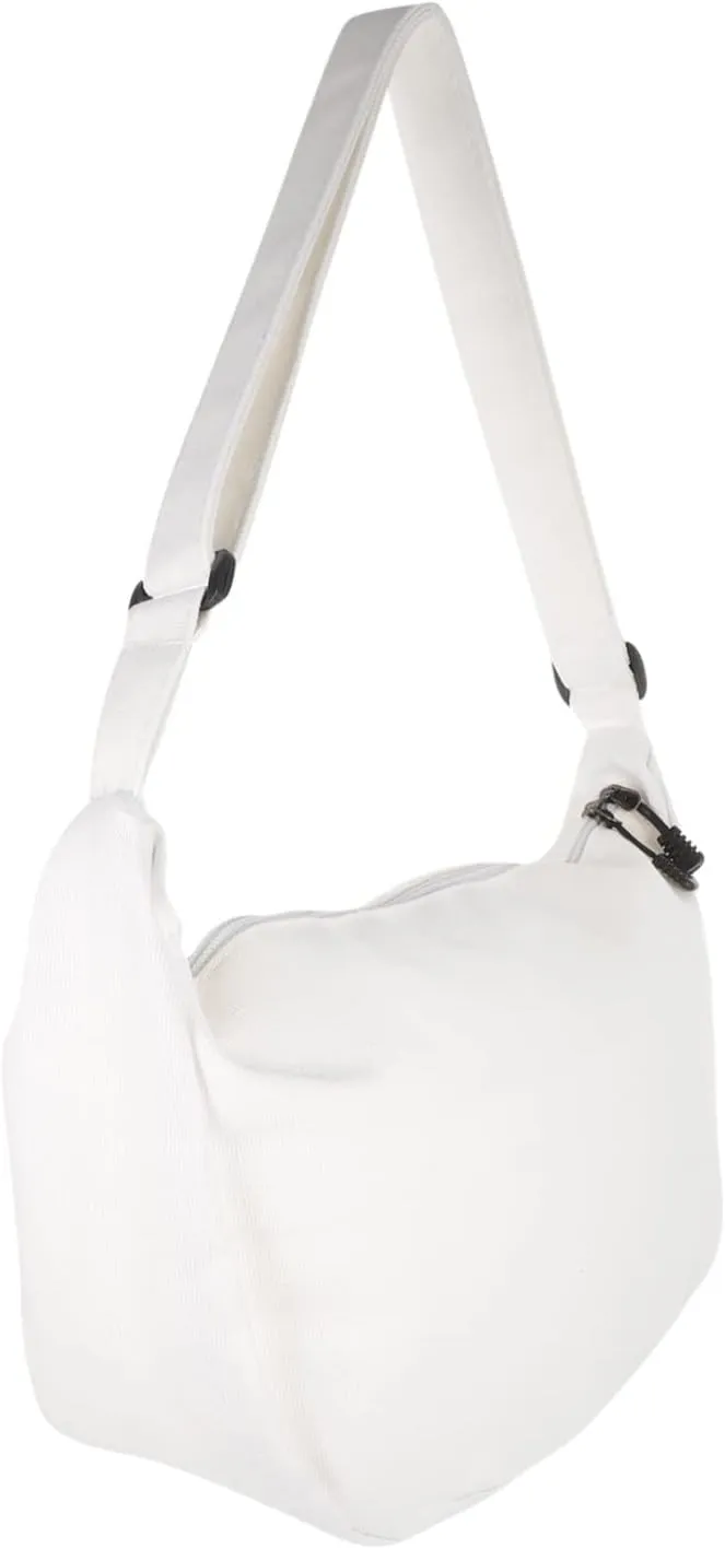 NOLITOY Simple Shoulder Bag Canvas Crossbody Bag for Women Casual Purse Zipper Compact Lightweight for Everyday