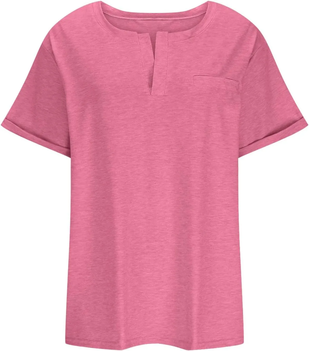 Oversized Shirts for Women Plus Size Summer Short Sleeve Tops Sexy V-Neck Blouse Casual Loose Hide Belly Tops T Shirt