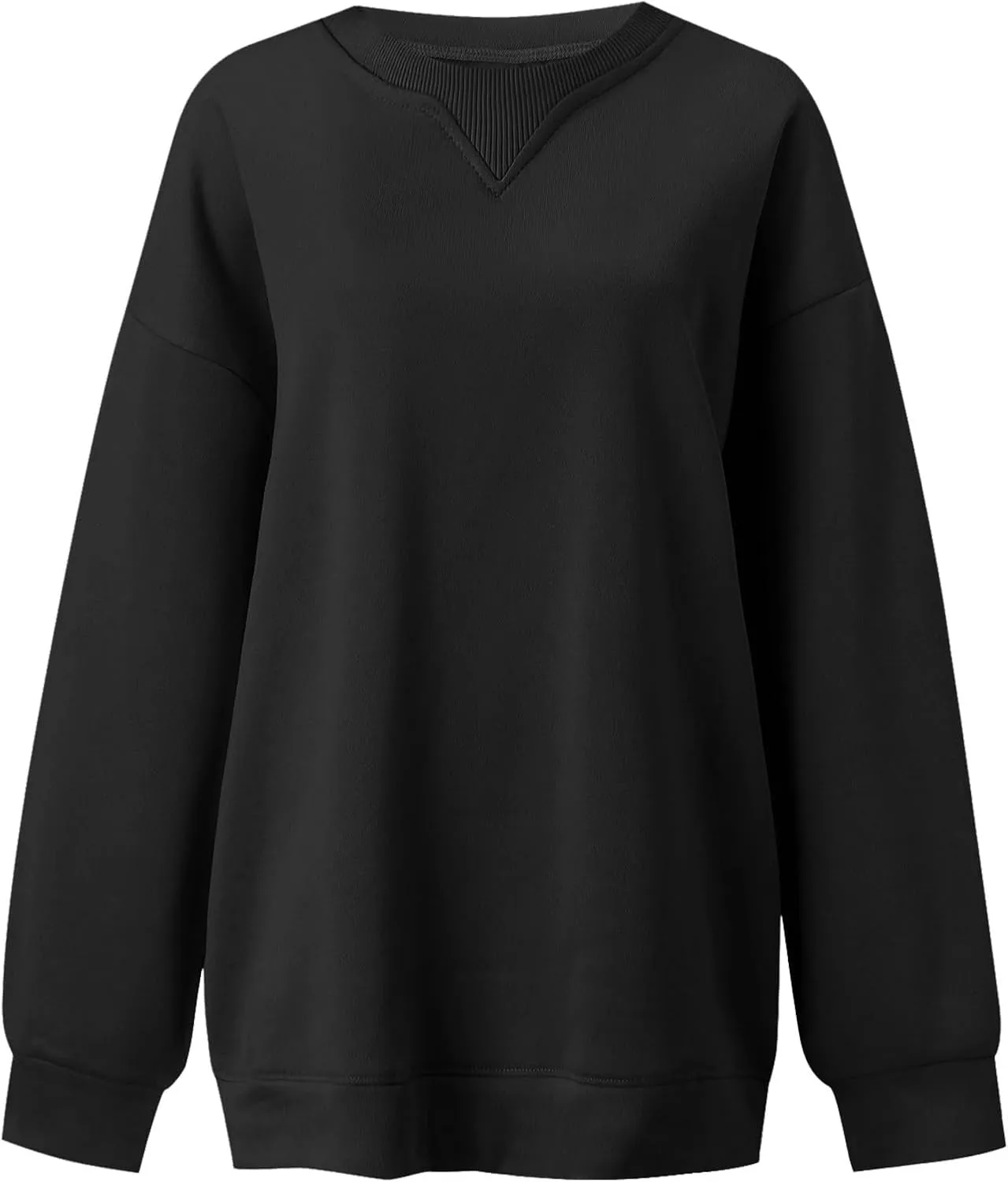 Oversized Sweatshirt for Women Trendy Casual Long Sleeve Crewneck Pullover Top Fall Outfits Preppy Clothes 2024