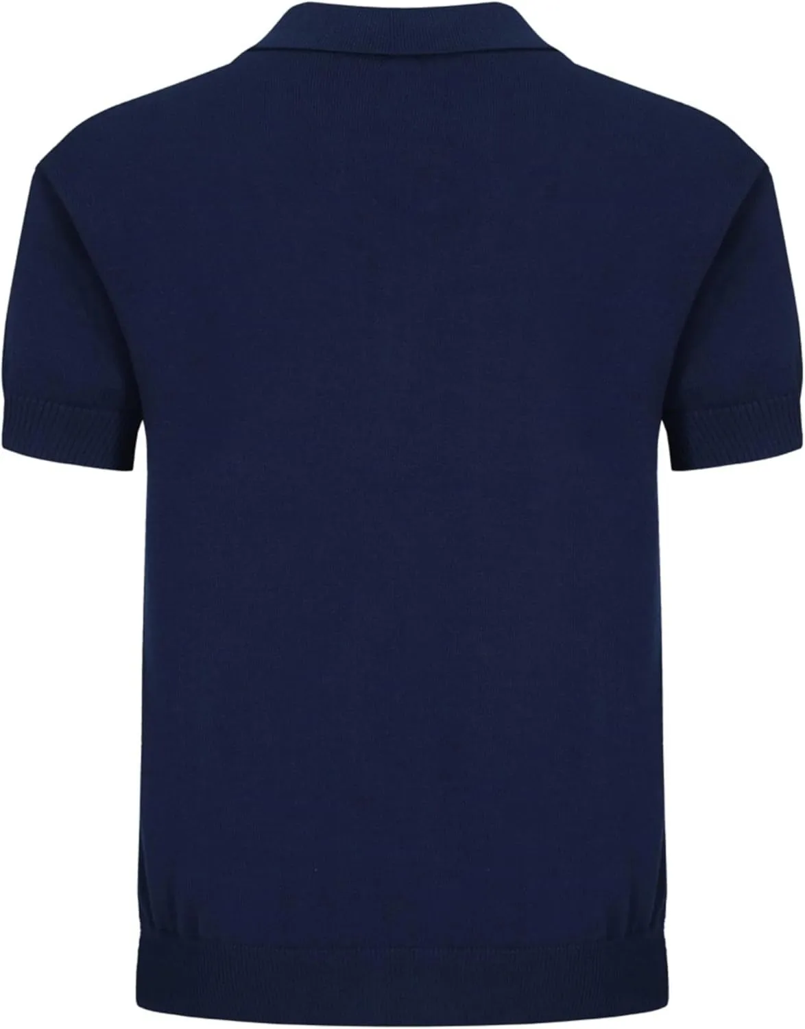 OXKNIT Men’s Knitted Vintage Polo, Gradient Stripe Short Sleeve Retro Polo Shirt for Men 60s&70s