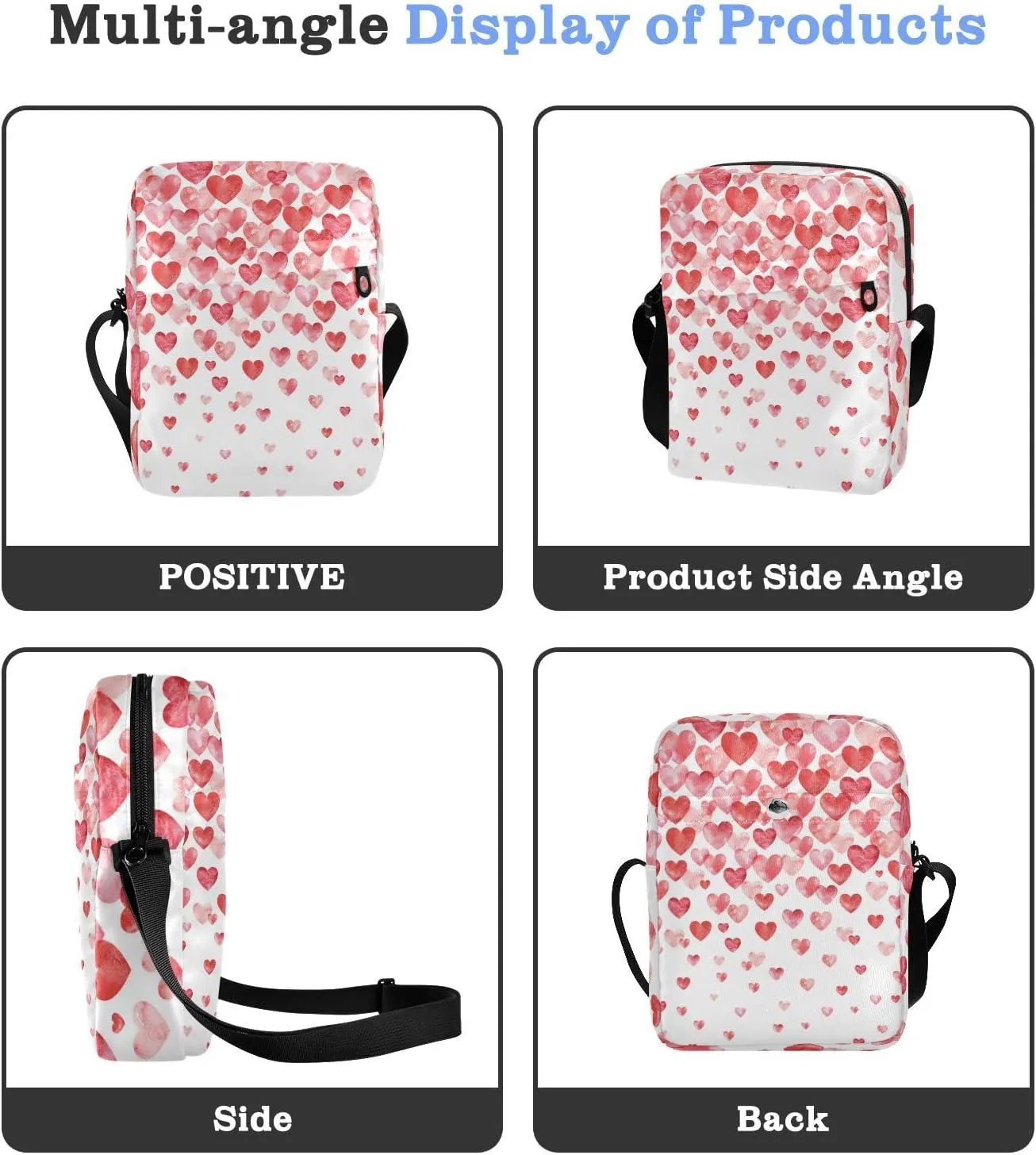 Oyihfvs Messenger Bag, Men's Crossbody Bag, Women's Crossbody Bag with Adjustable Strap