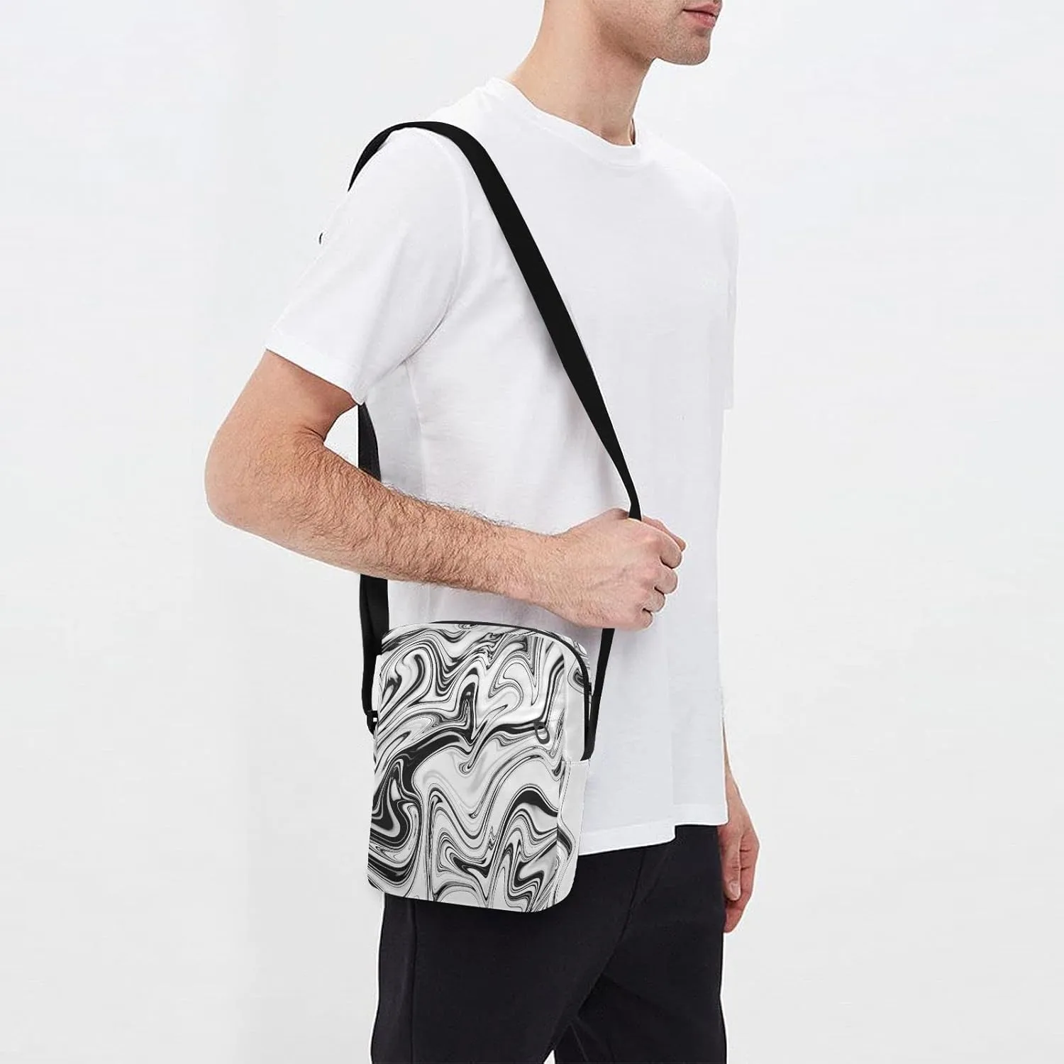 Oyihfvs Messenger Bag, Men's Crossbody Bag, Women's Crossbody Bag with Adjustable Strap