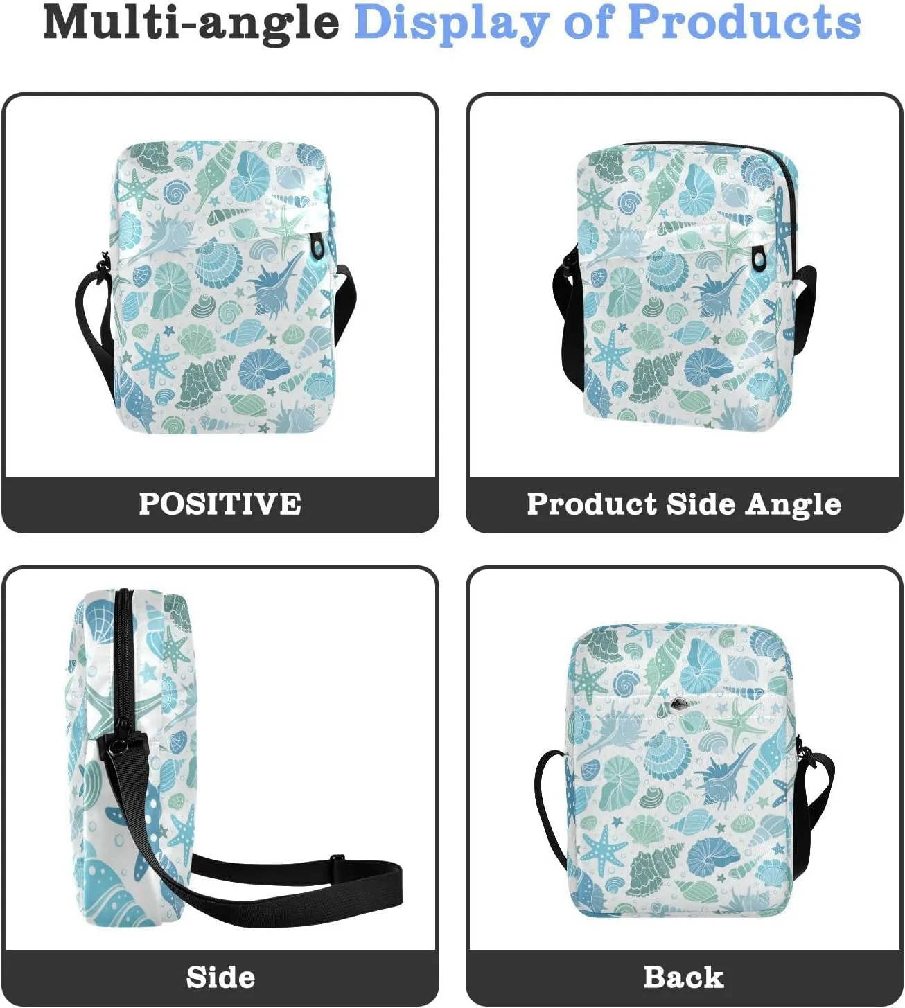 Oyihfvs Messenger Bag, Men's Crossbody Bag, Women's Crossbody Bag with Adjustable Strap