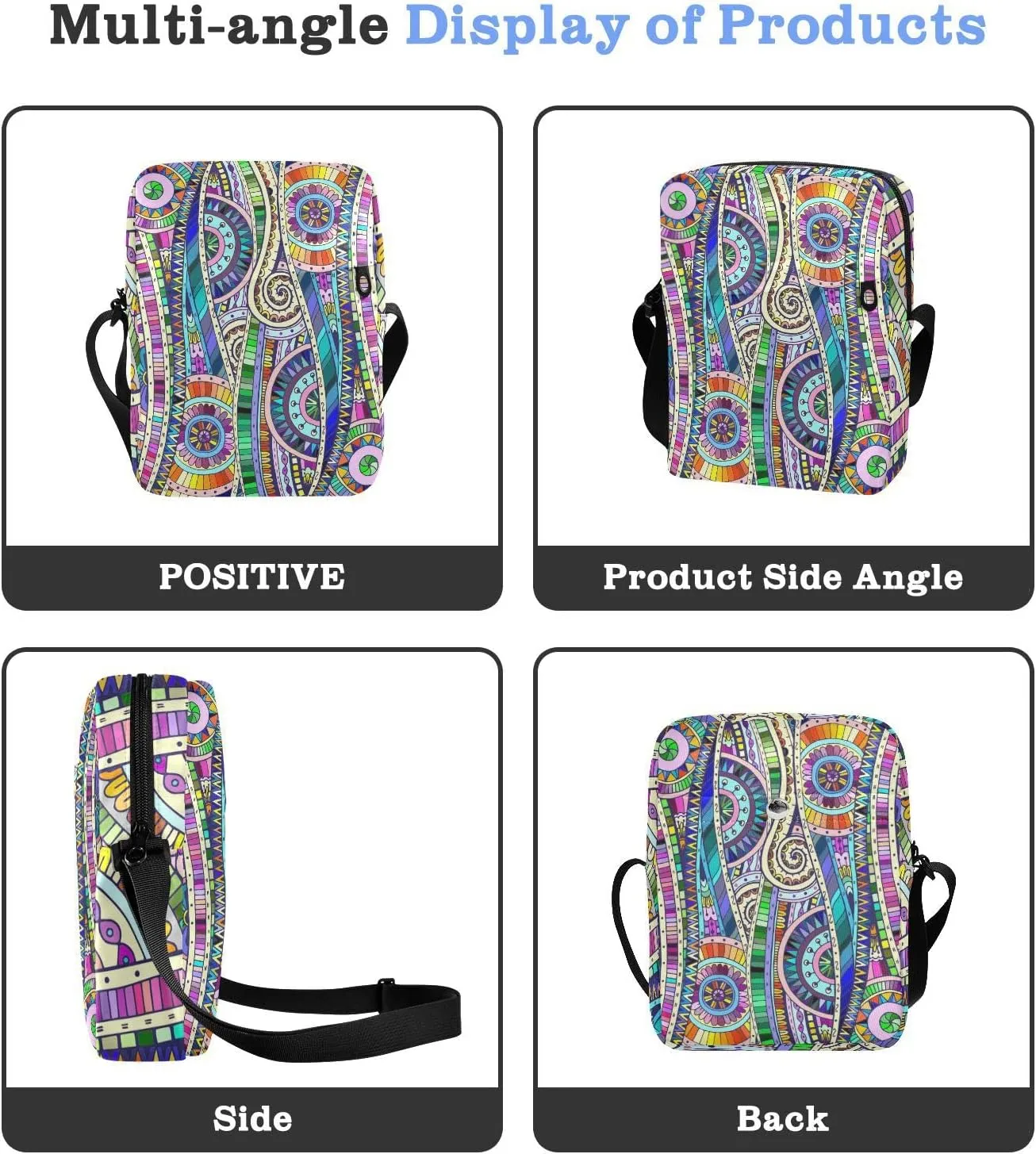 Oyihfvs Messenger Bag, Men's Crossbody Bag, Women's Crossbody Bag with Adjustable Strap