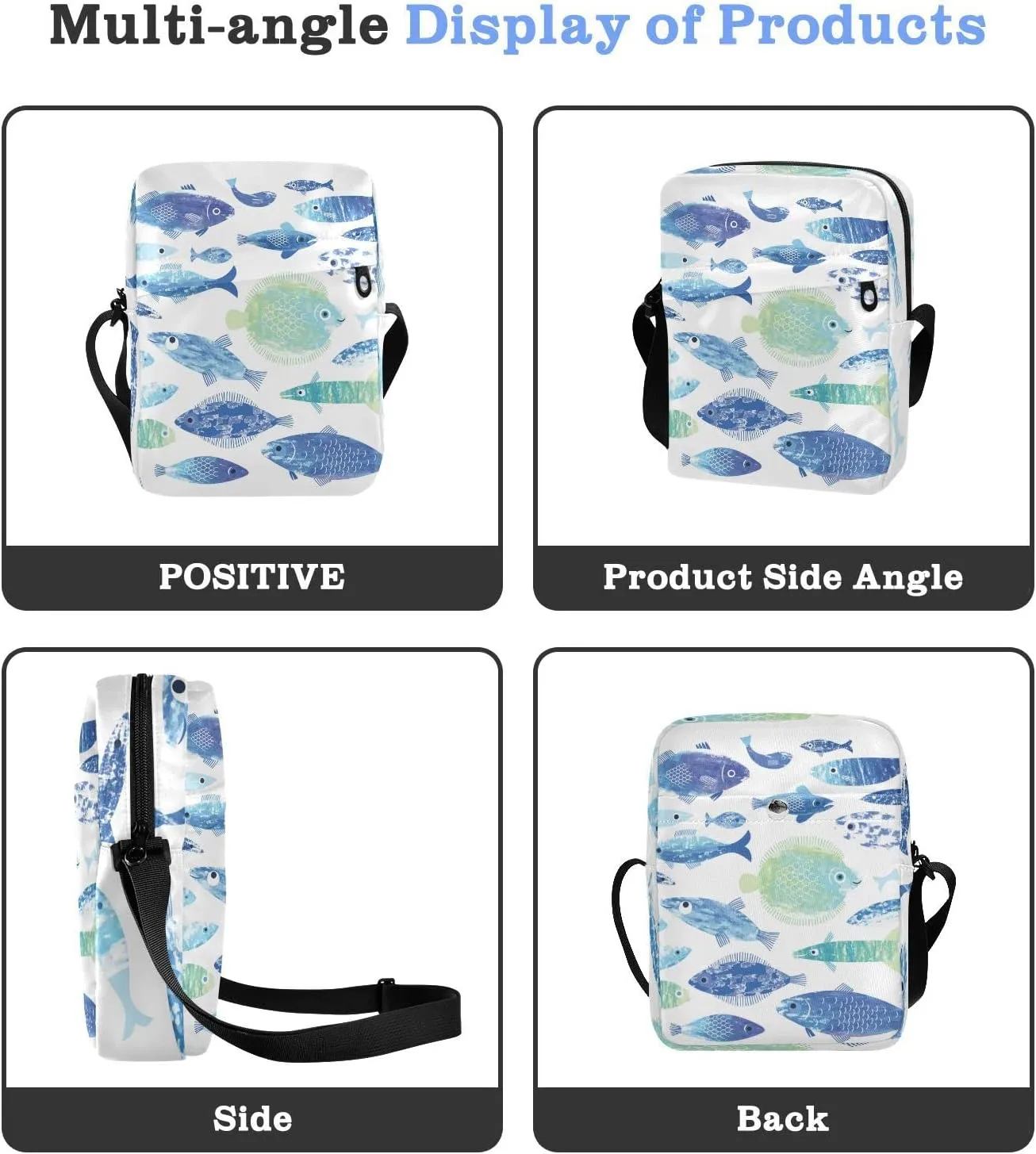 Oyihfvs Messenger Bag, Men's Crossbody Bag, Women's Crossbody Bag with Adjustable Strap