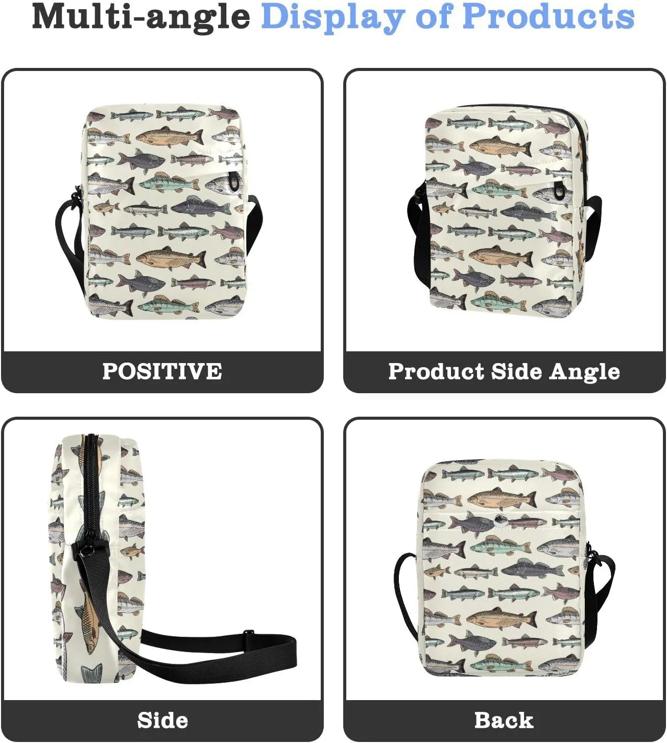 Oyihfvs Messenger Bag, Men's Crossbody Bag, Women's Crossbody Bag with Adjustable Strap