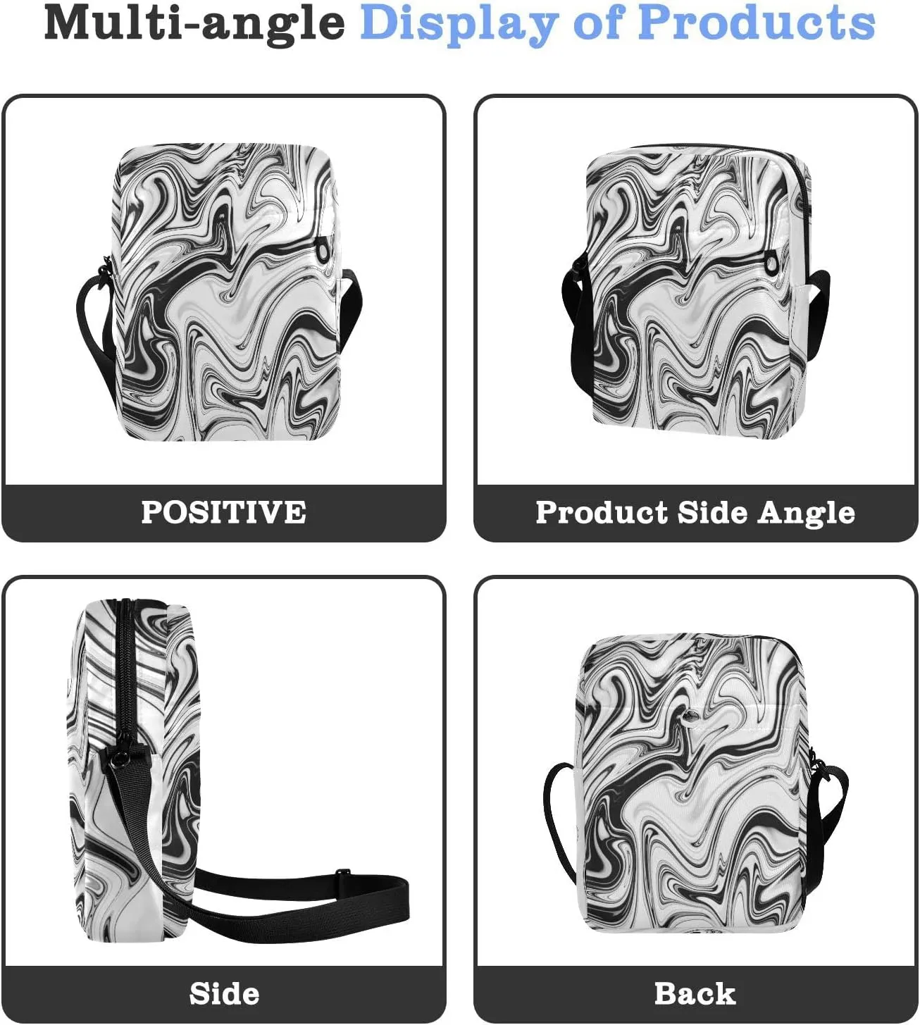Oyihfvs Messenger Bag, Men's Crossbody Bag, Women's Crossbody Bag with Adjustable Strap