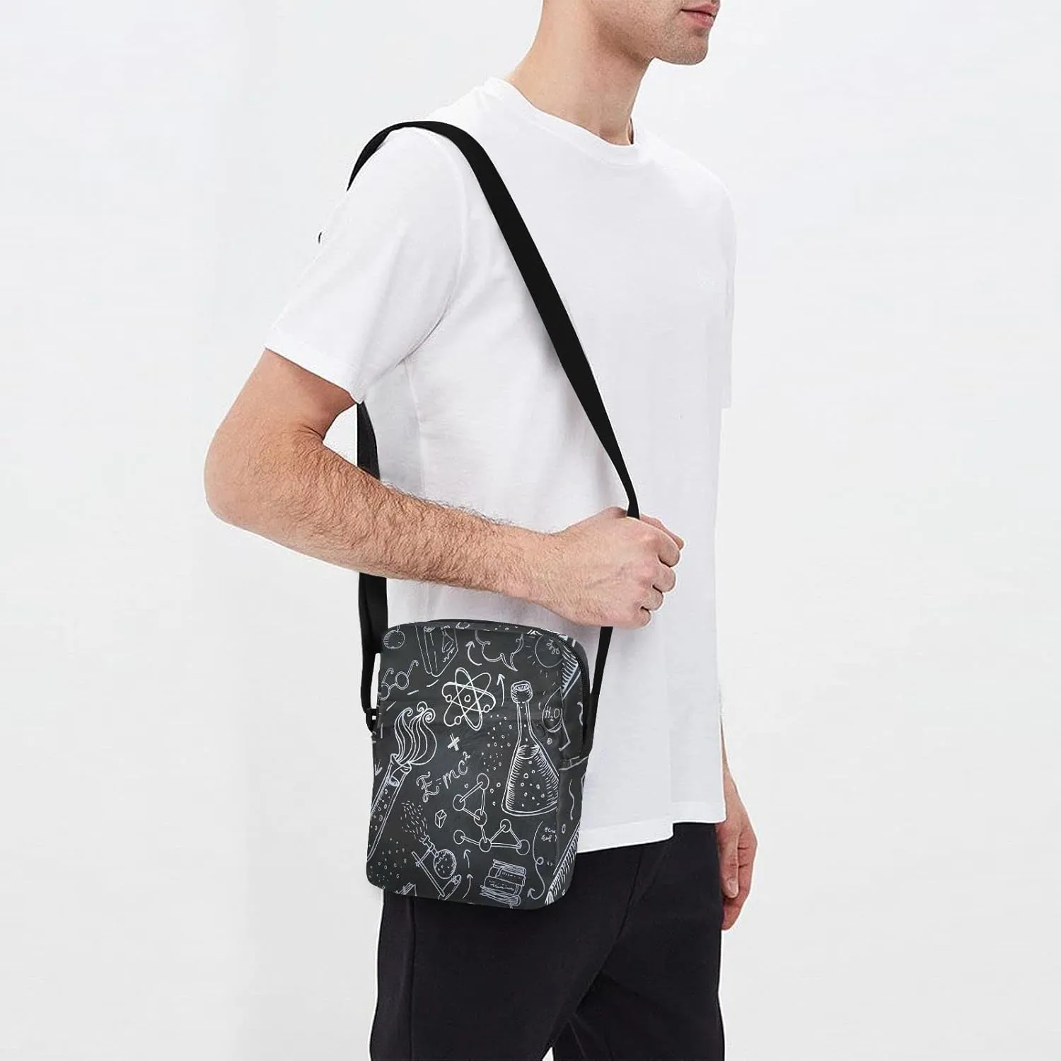 Oyihfvs Messenger Bag, Men's Crossbody Bag, Women's Crossbody Bag with Adjustable Strap