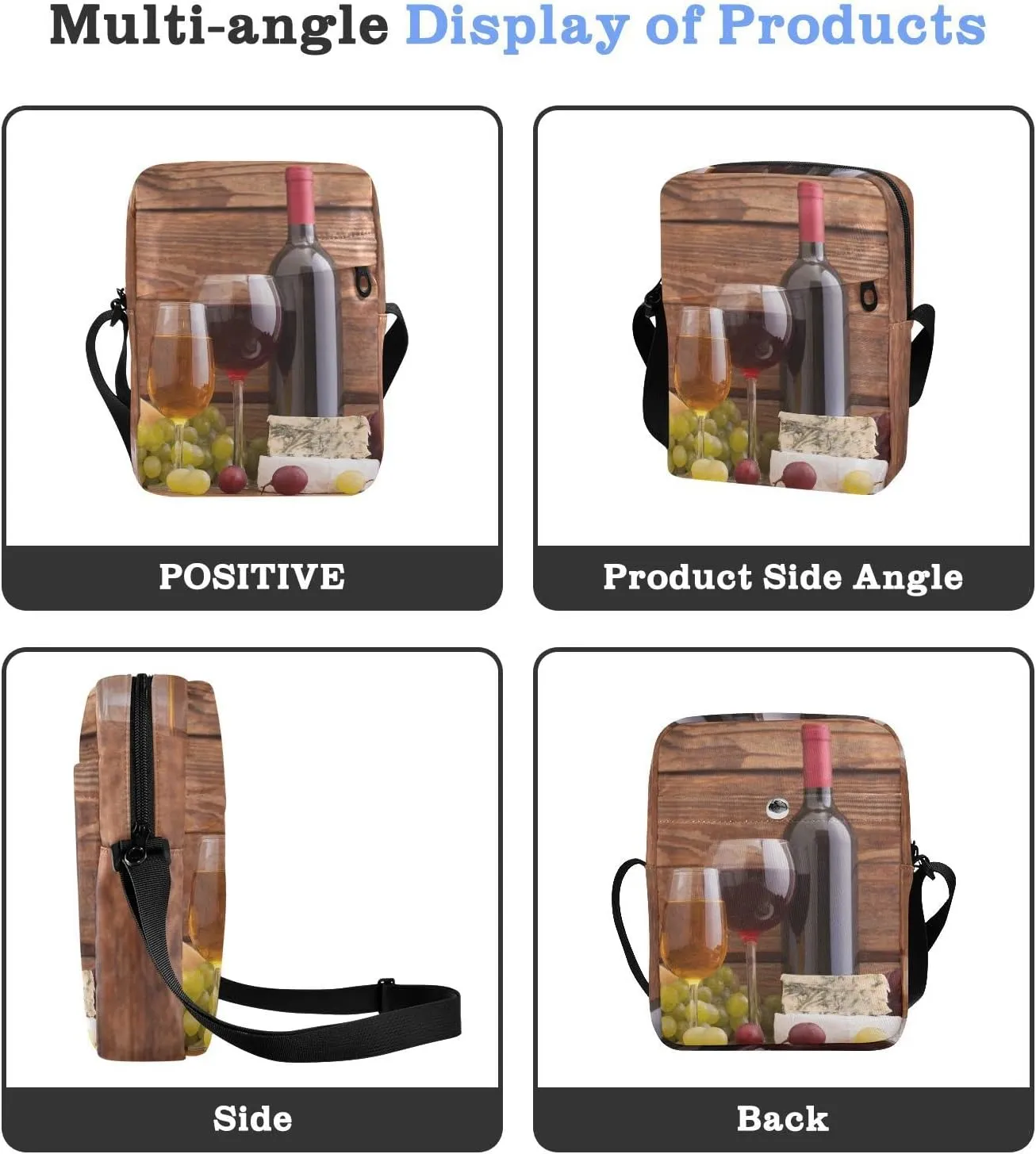 Oyihfvs Messenger Bag, Men's Crossbody Bag, Women's Crossbody Bag with Adjustable Strap