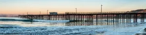 Pismo Beach pier at sunrise San Luis Obispo County California USA Poster Print by Panoramic Images (40 x 10)