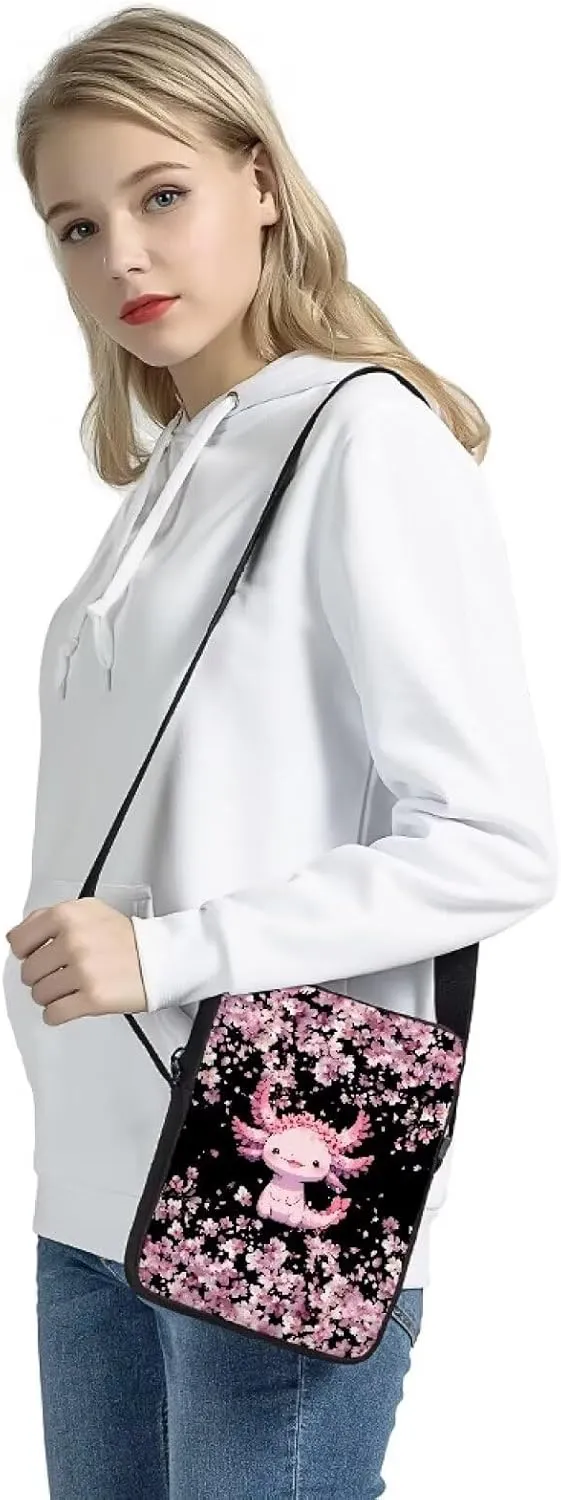Poceacles Messenger Bag for Women Crossbody Purse Zipper Travel Mini Shoulder Bags with Adjustable Strap