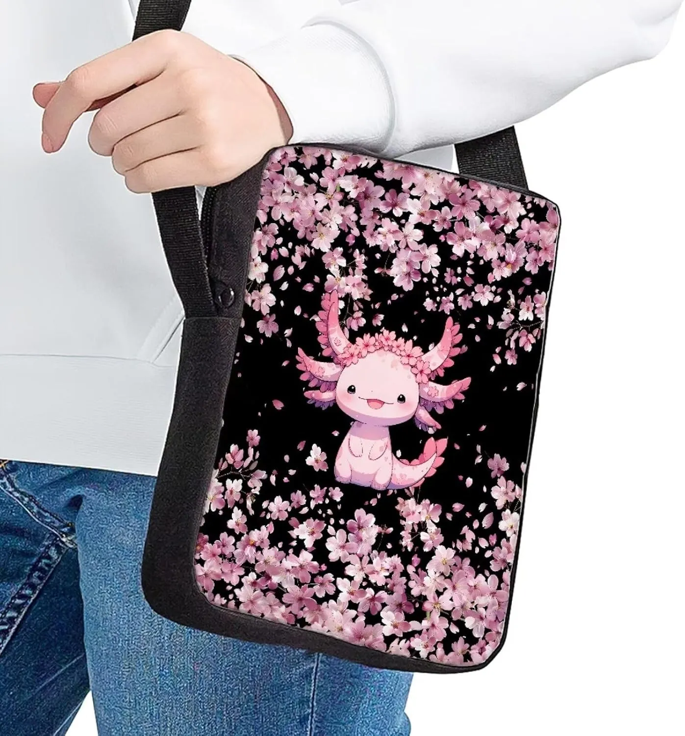Poceacles Messenger Bag for Women Crossbody Purse Zipper Travel Mini Shoulder Bags with Adjustable Strap