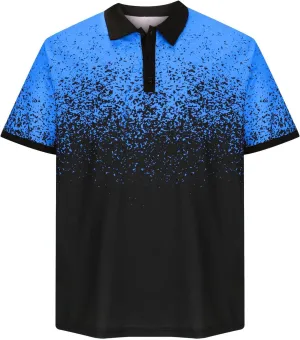 Polo Shirts for Men Classic Fit Short Sleeve Tops Fashion Color Block Golf Shirts Performance Workout Tshirts