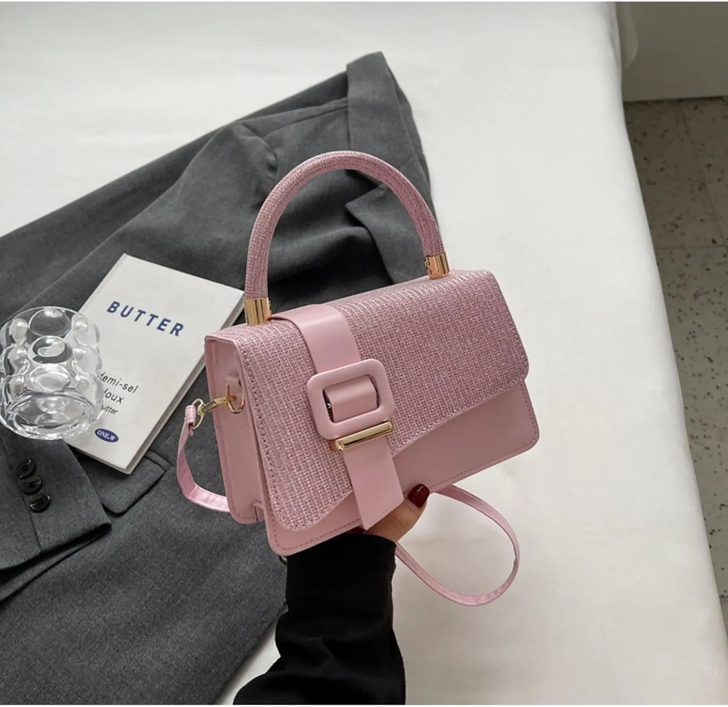 Purses For Women Textured Tote Bag 2 Versatile Shoulder Bag Crossbody Bag Handbags