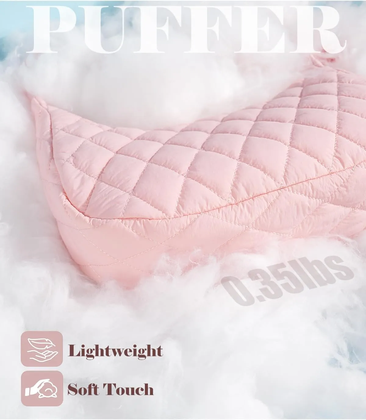 Quilted Puffer Crescent Bag Crossbody Bag for Women Carryall Handbags Lightweight Tote Bag Hobo Bag with Adjustable Strap