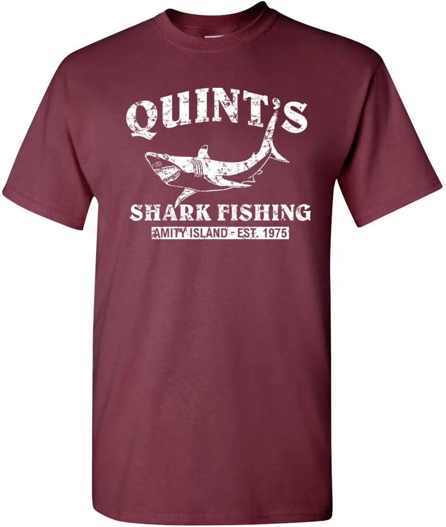Quint's Shark Fishing - Jaws Retro Men's T-Shirt