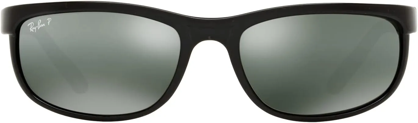 Ray-Ban RB2027 PREDATOR 2 Rectangle Sunglasses   VISIOVA Accessories Bundle Kit - High Bridge Fit - Retro Sunglasses