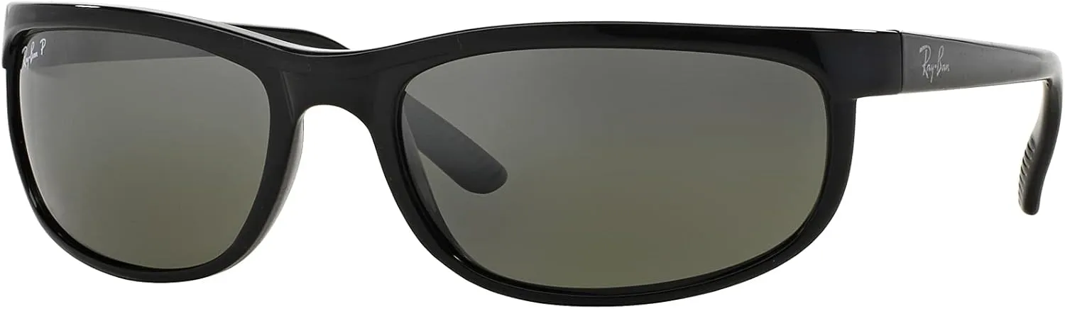 Ray-Ban RB2027 PREDATOR 2 Rectangle Sunglasses   VISIOVA Accessories Bundle Kit - High Bridge Fit - Retro Sunglasses