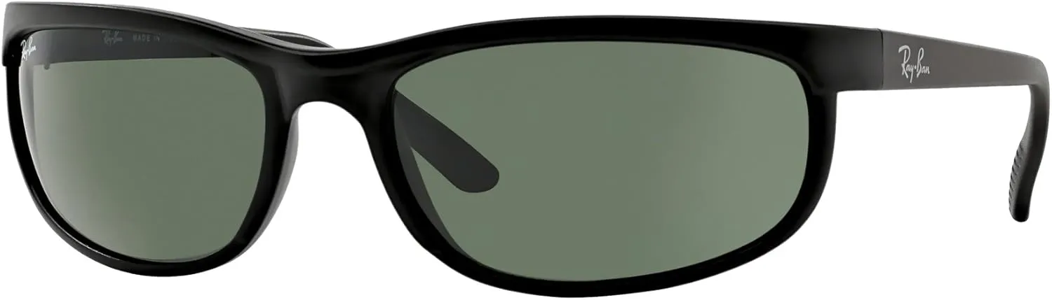 Ray-Ban RB2027 PREDATOR 2 Rectangle Sunglasses   VISIOVA Accessories Bundle Kit - High Bridge Fit - Retro Sunglasses